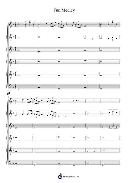 Fun Medley Sheet Music by -Arr.Kayien Goldine