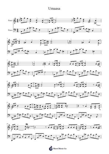 Umaasa Sheet Music by Calein-Arr.Linrae