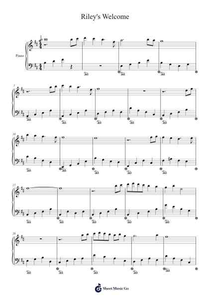Riley's Welcome Sheet Music by Timothy Miles Falk-Arr.Wanje Phoefra