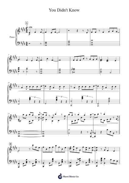 You Didn't Know Sheet Music by Ldi-Arr.Joedrich