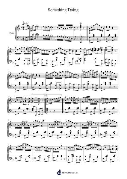 Something Doing Sheet Music by Scott Joplin/Scott Hayden-Arr.Stoweberg