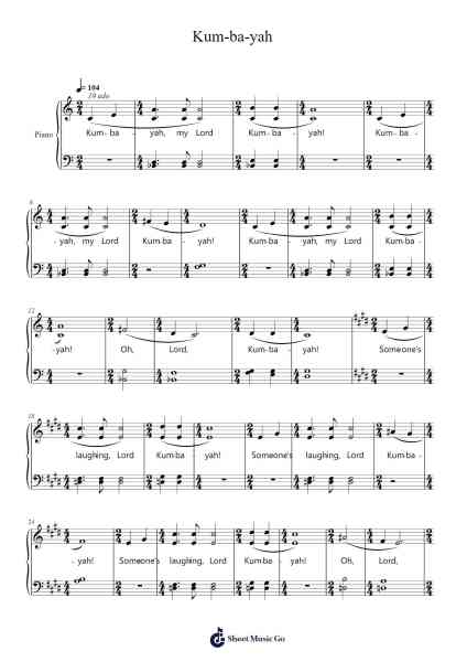 Kum-ba-yah Sheet Music by Willard A. Palmer/Morton Manus/Amando Vick Lethco-Arr.Stilwald Mollswift