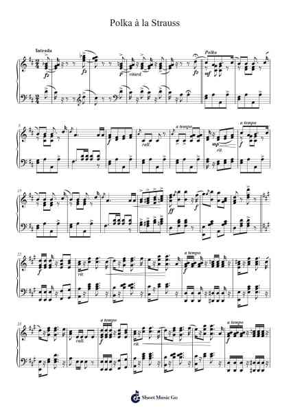 Polka à la Strauss Sheet Music by Olaf Paulus-Arr.Humbryce Vanral
