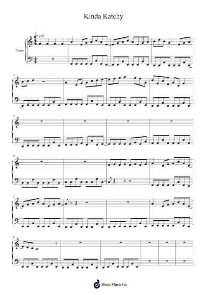 Kinda Katchy Sheet Music by -Arr.Felnah Puvien