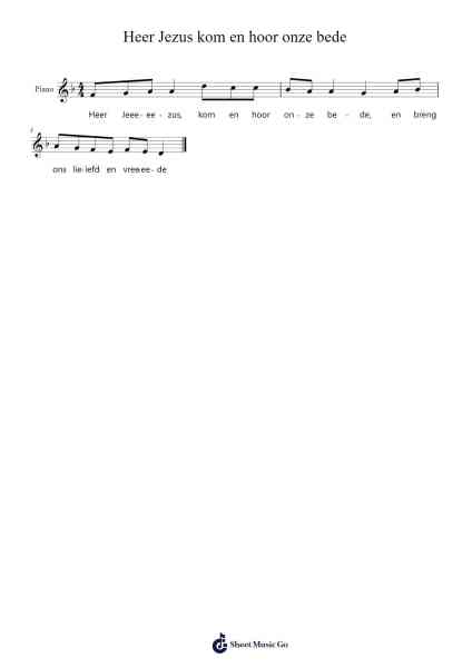 Heer Jezus kom en hoor onze bede Sheet Music by -Arr.Cherlian Zimreed