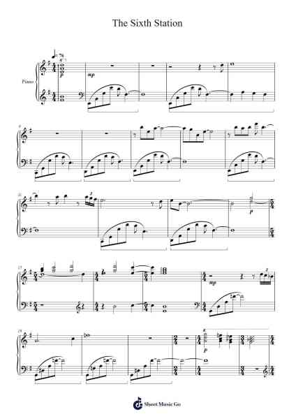 The Sixth Station Sheet Music by Typkins-Arr.Twainryl