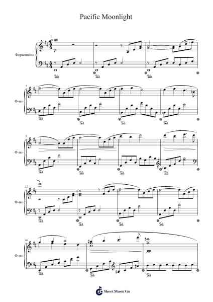 Pacific Moonlight Sheet Music by Phillip Keveren-Arr.Aumeo Glennrine