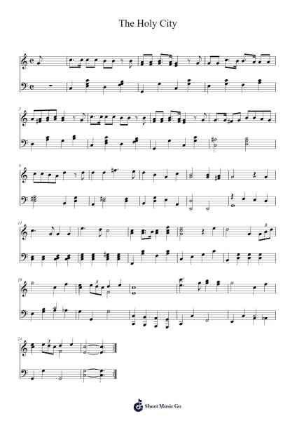The Holy City Sheet Music by Stephen Adams-Arr.Manssaul Dexy