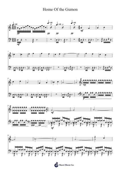 Home Of the Gumon Sheet Music by Gareth Coker-Arr.Cookien Dolckens