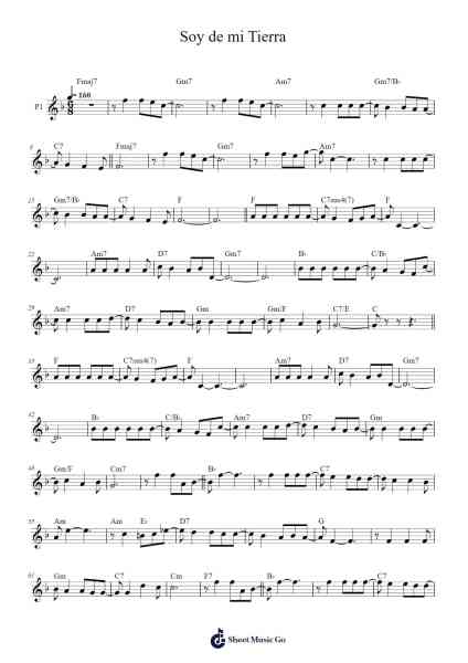 Soy de mi Tierra Sheet Music by Pablo Benegas-Arr.Gralvis