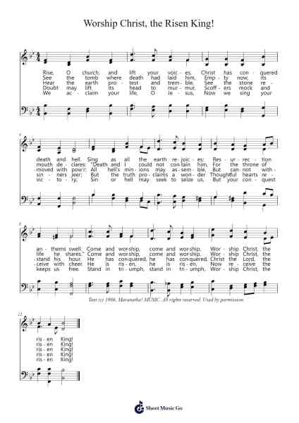 Worship Christ, the Risen King! Sheet Music by Henry Smart-Arr.Jecie Youngjean