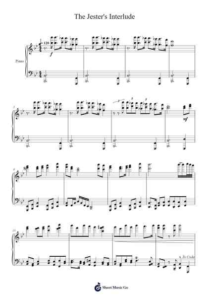 The Jester's Interlude Sheet Music by Christian Balmer-Arr.Dickbryce Biien
