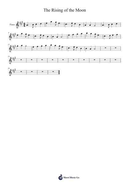 The Rising of the Moon Sheet Music by -Arr.Hobbaird Birdsibyl