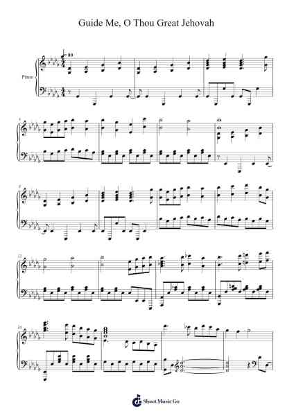 Guide Me, O Thou Great Jehovah Sheet Music by John Hughes-Arr.Fordlome