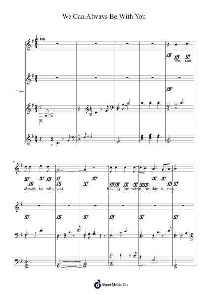 We Can Always Be With You Sheet Music by Carrway-Arr.Lenshaw