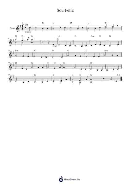 Sou Feliz Sheet Music by Marcos Leite-Arr.Bushple