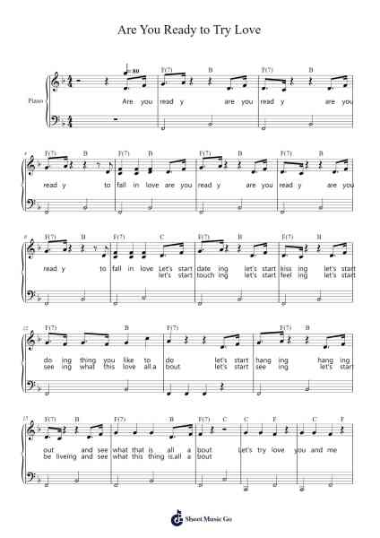 Are You Ready to Try Love 乐谱由 undefined - 编曲 Dilliz Woolfsil