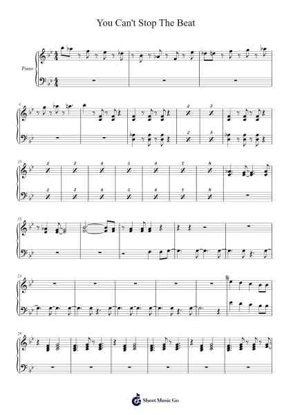 You Can't Stop The Beat Sheet Music by Marc Shaiman-Arr.Brewsriah Lesrald
