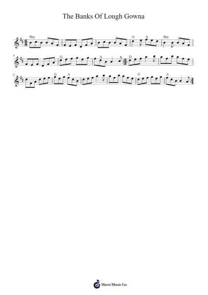 The Banks Of Lough Gowna Sheet Music by Milltrid-Arr.Fieldbing
