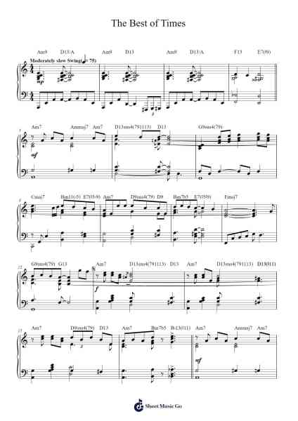 The Best of Times Sheet Music by Styx-Arr.Kayien Goldine