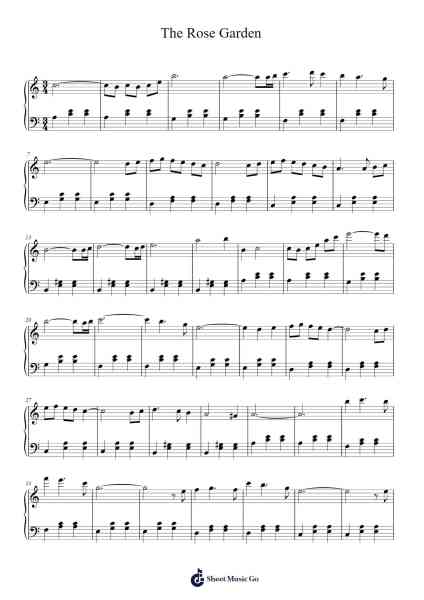 The Rose Garden Sheet Music by Dennis Korn-Arr.Norgiles