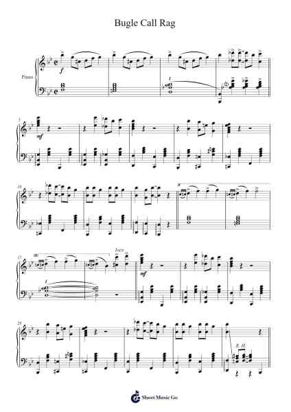 Bugle Call Rag Sheet Music by Jack Pettis-Arr.Phoeser