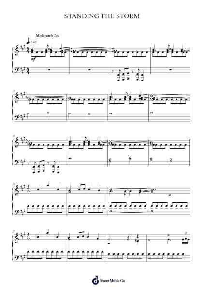 STANDING THE STORM Sheet Music by Joseph William George Hathaway-Arr.Anolds