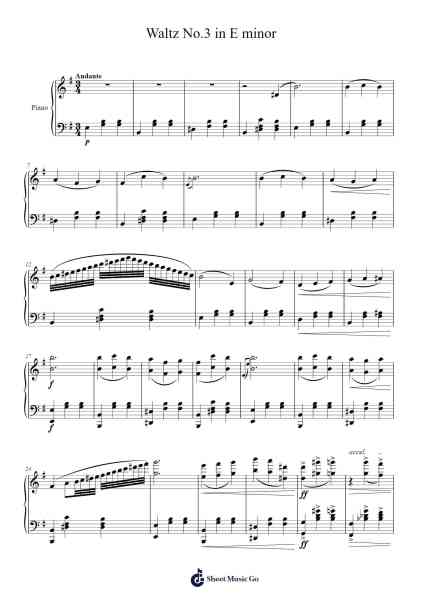 Waltz No.3 in E Minor Sheet Music by James Lawrence-Arr.Croftslon Maugnings
