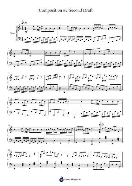 Composition #2 Second Draft Sheet Music by undefined-Arr.Royps