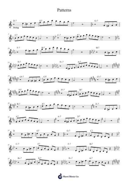 Patterns Sheet Music by John Coltrane-Arr.Sywatt