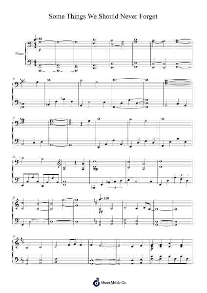 Some Things We Should Never Forget Sheet Music by Ramin Djawadi-Arr.Scottcy Bachfinn