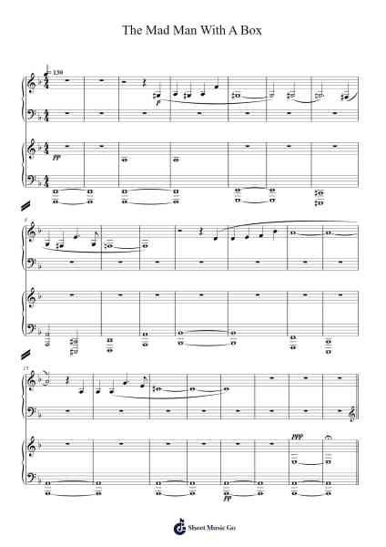 The Mad Man With A Box Sheet Music by Murray Gold-Arr.Toutpeg