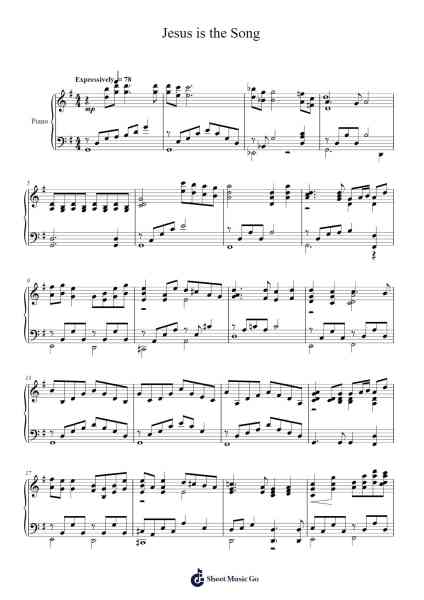 Jesus is the Song Sheet Music by Mary McDonald-Arr.Cocon