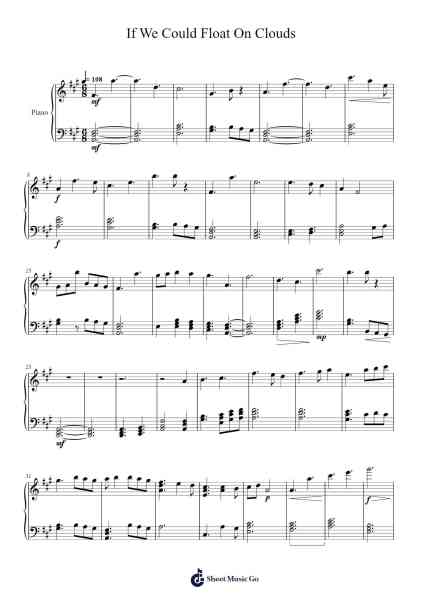 If We Could Float On Clouds Sheet Music by Collin Harrison-Arr.Auwolf