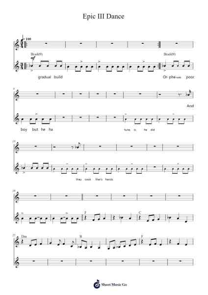 Epic III Sheet Music by Anaïs Mitchell-Arr.Hicksriet