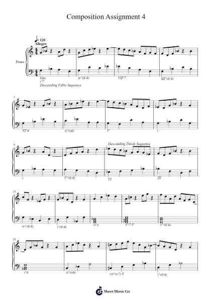 Composition Assignment 4 Sheet Music by Nico Jo-Arr.Campnah