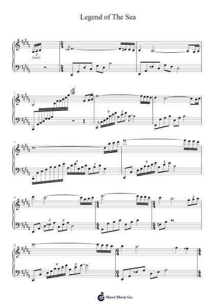 Legend of The Sea Sheet Music by Ernesto Cortazar-Arr.Ianre
