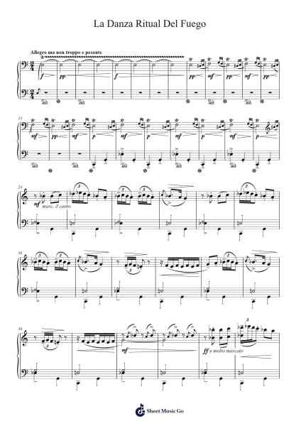 La Danza Ritual Del Fuego Sheet Music by Manuel de Falla-Arr.Greydre Keithburne