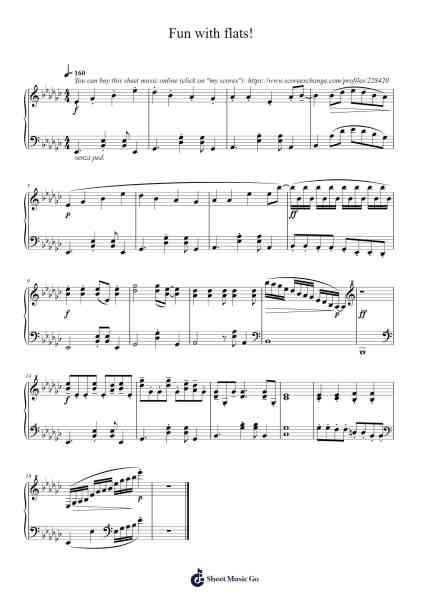 Fun with flats! Sheet Music by S. Antje Guenther-Arr.Jeffsey