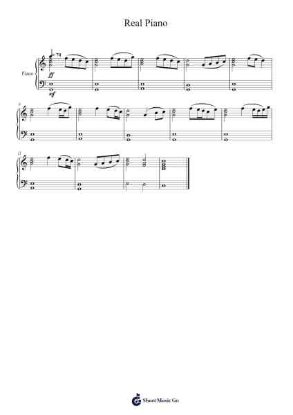 Real Piano Sheet Music by Tuur Dumoulin-Arr.Reedthey Zeway