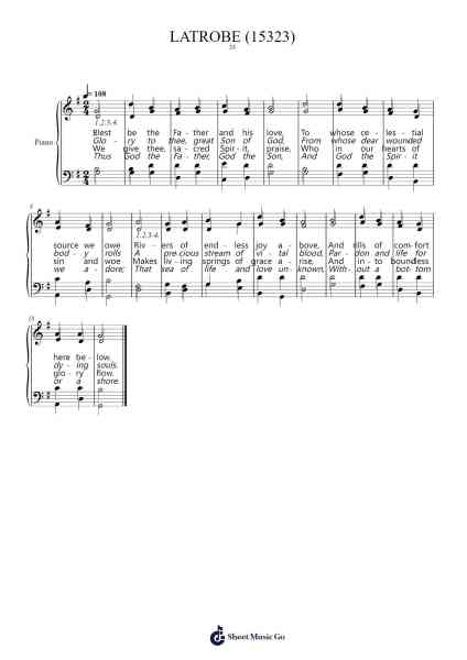 Praise to the Ever-Blessed Trinity Sheet Music by Brosaul-Arr.Morelard