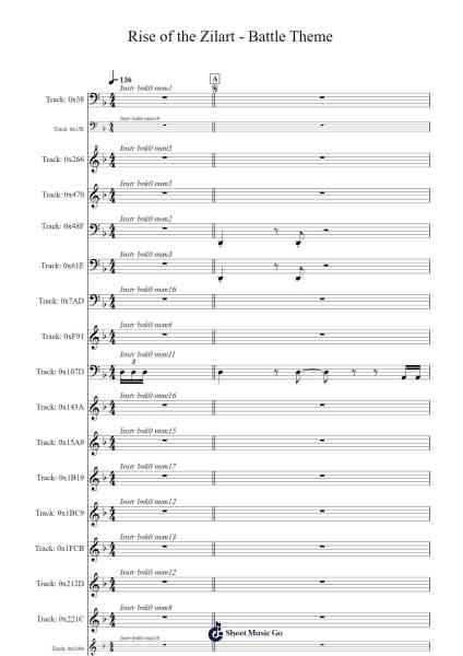 Final Fantasy XI - Rise of the Zilart - Battle Theme Sheet Music by Naoshi Mizuta-Arr.Betle