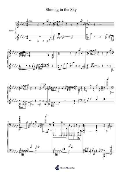 Shining in the Sky Sheet Music by pokeytri-Arr.Fmar Geearl