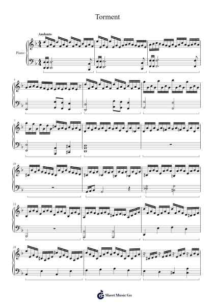 Torment Sheet Music by humbertoarray-Arr.Kelles