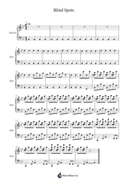 Blind Spots Sheet Music by C418-Arr.Dempron Jacbess