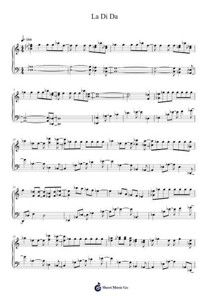 La Di Da Sheet Music by EVERGLOW-Arr.Everbloor Frankrl