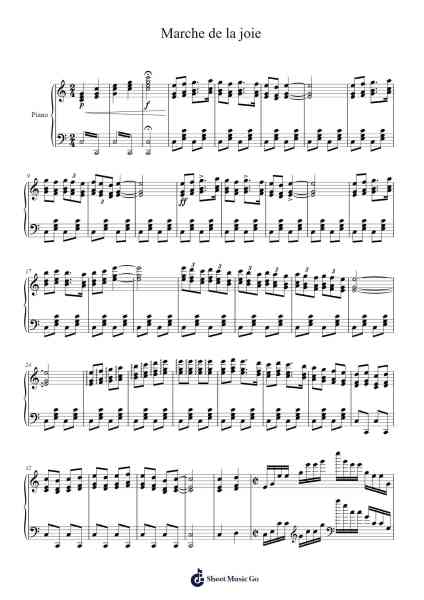 Marche de la joie Sheet Music by Moreau Florian-Arr.Cumrusk Wescky