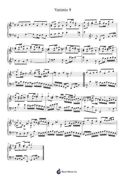 Variatio 9 Sheet Music by -Arr.Ausdam Pukin