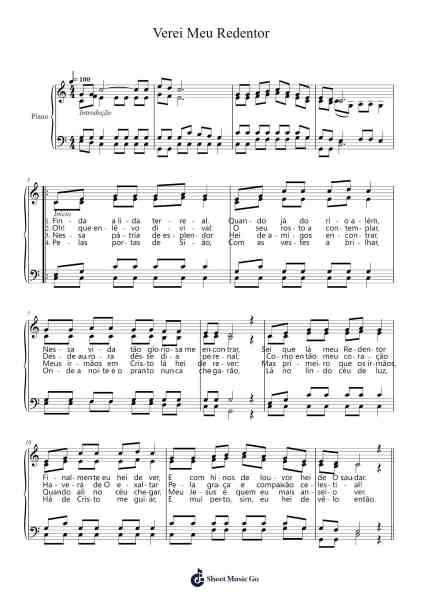 Verei Meu Redentor Sheet Music by Benjamim Rufino Duarte-Arr.Kepnia Lilbohm