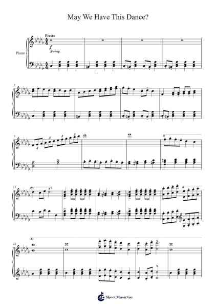 May We Have This Dance? Sheet Music by Loudan Stephen Alexenov Stradinoff-Welkinstein-Arr.Attcolm